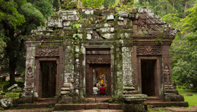 Ancient Temple in Wat Phou, Laos